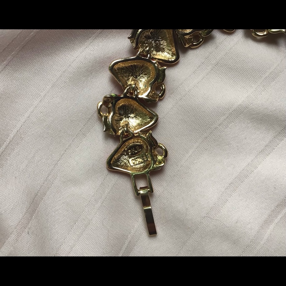 Kenneth Jay Lane Kjl Vintage Strawberry Link Brac… - image 6